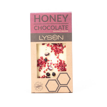 Czekolada biała z miodem,
