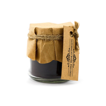 Świeca z wosku pszczelego brązowa